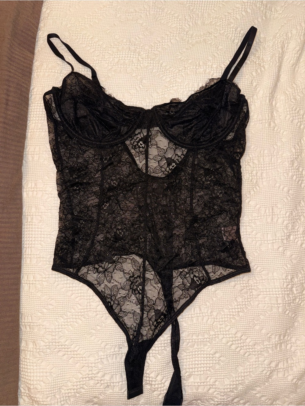 Black Lace Bodysuit Lingerie